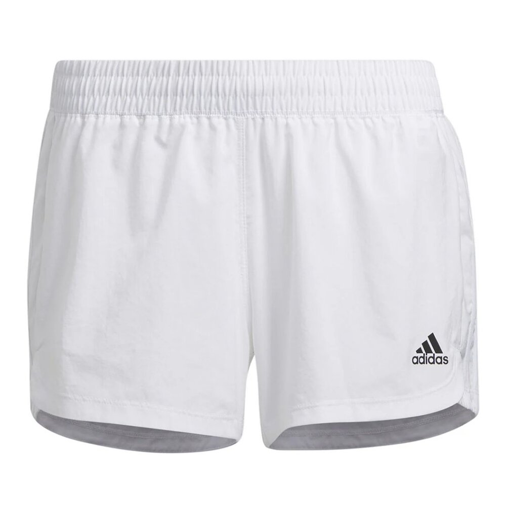 Adidas GQ5074 Women White Pacer 3-Stripes Woven Training Shorts XL